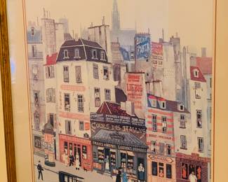 signed lithograph by Michael Delacroix 