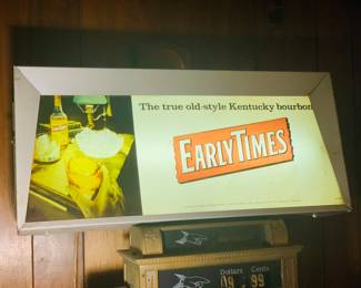 light up Early Times sign