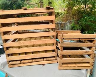 egg carrying crates.  The large one is called the "Humpty Dumpty"