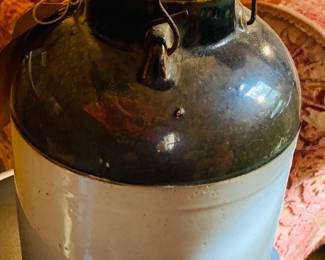 Covered stoneware to carry syrup to the Angola prisoners during the turn of the last century 