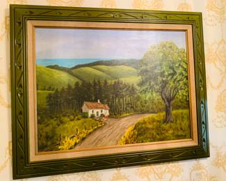 beautiful original oil painting the signature looks like "Patricia Abraham" but not sure of last name