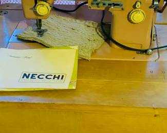 Necchi pink sewing machine--1950s