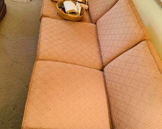 1960's sofa that is mint--it has always been covered until I cam on the scene