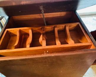 many large trunks--this one has a till