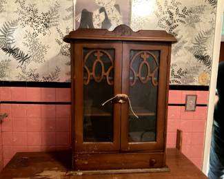 Vintage display cabinet small