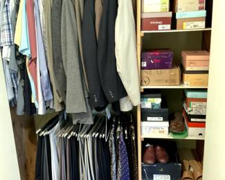 Men's clothes, Women's shoes size 9 9 1/2