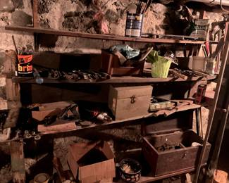 Basement has old tools bring a flashlight!