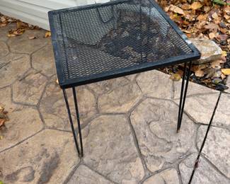 Hairpin leg metal outdoor table
