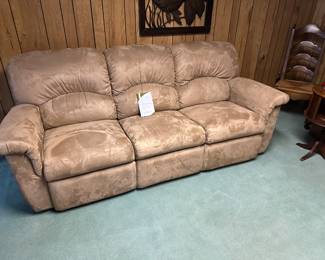 La-Z-Boy microfiber sofa reclining