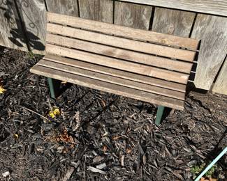 Doll size wooden bench