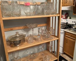 Crystal cut, and pressed glass