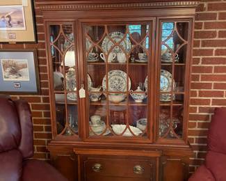 Federal mahogany China cabinet