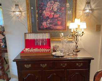 Crescent Furniture Co . Cherry sideboard