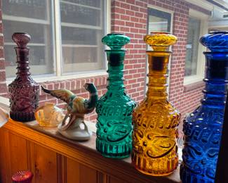 Vintage decanters