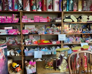 Huge collectible Barbie doll collection
Lots of collectible dolls Disney and character toys