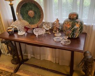 Mahogany book table