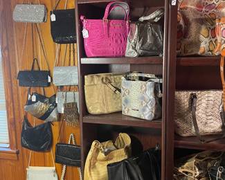 A large collection of designer handbags and purses Brahmin Coach Michael Kors Brighton and others