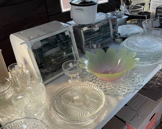 Like new small appliances and more glasware