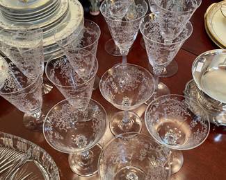 Fostoria “ Romance “ stemware