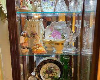 Fenton , Teacup collection Italian figurines etc
