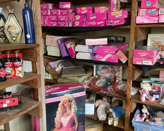 My Size Barbie, and unopened Barbies