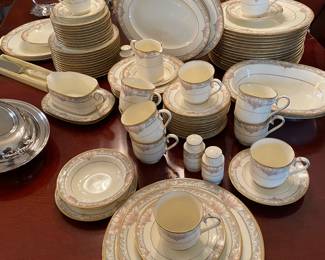 Service for 12 Noritake “ Barrymore” with serving pieces