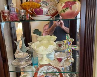 Fenton , Hull, more teacups, etc