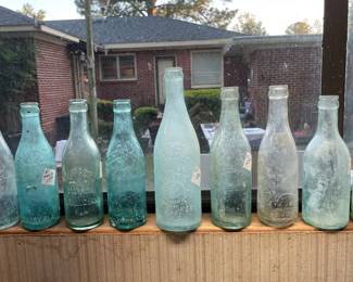Old Montgomery soda and beer bottle collection