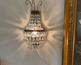 Swarovski crystal sconces