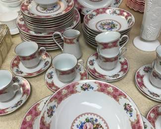 Service for 8 “Remington” by Red Sea china