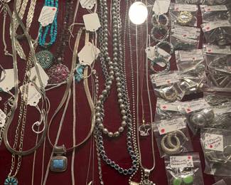 More sterling necklaces and earrings
