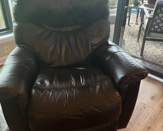 Leather recliner