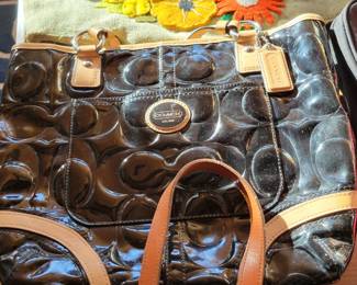 Purses including vintage Coach