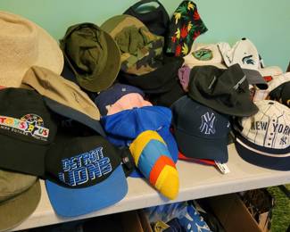 Lots of ball caps