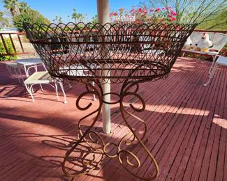 tall vintage planter