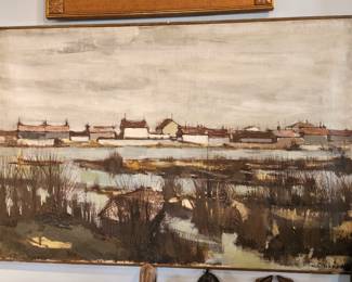 Girard Mid Century oil