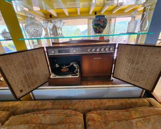 Rare 1950s GE wall hanging stereo and record player