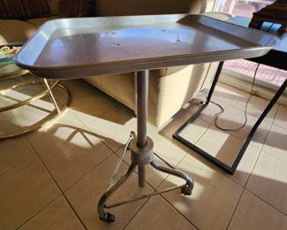 orig rolling medical/hospital tray