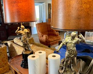 Heavy metal gladiator lamps
$400 for the pair