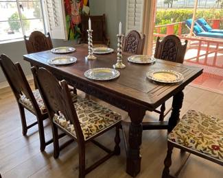 Gorgeous Jacobean chairs—set of 8 (2 armchairs)
$1,750