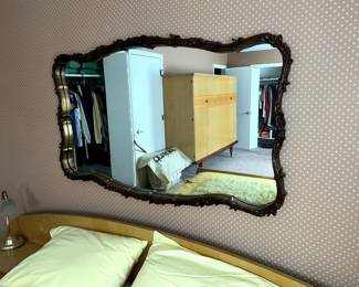 Vintage Burlwood Mirror