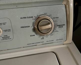Kenmore Washer Detail