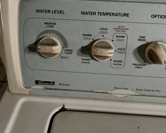 Detail on Kenmore Washer