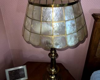 Vintage Capiz Shell Lamp