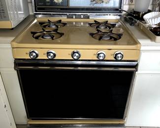 Vintage Kenmore Gas Stove Harvest Gold