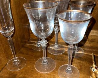 Vintage Wine Glasses and Drinkware