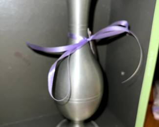 Vintage Pewter Vase
