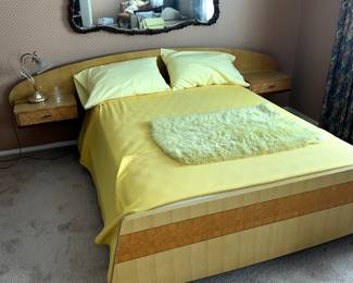 Vintage Headboard and Footboard Danish