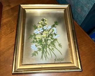 More Vintage Nogar Paintings in Heavy Glass