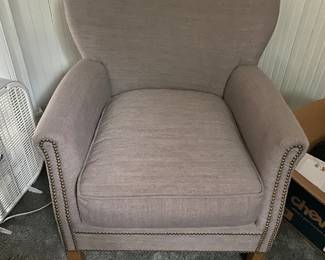 #76 - $150 Gray Upholstered Chair 30"Wx30"Dx32"H